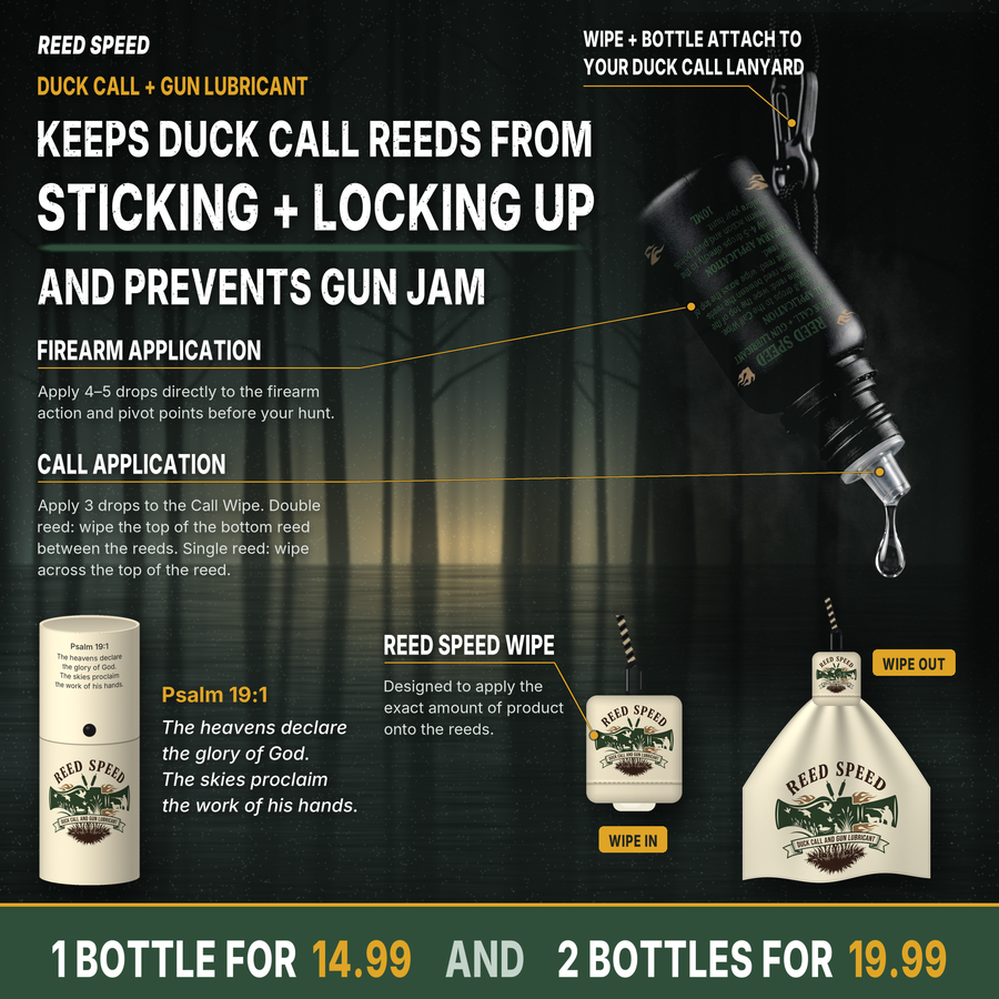 Reed Speed Dual-Action Formula (2 × 10ml Bottles + 2 Call Wipes)